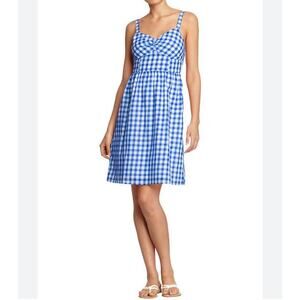 Old Navy Blue and White Gingham Dress